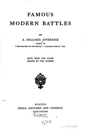 Cover of: Famous modern battles