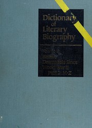 Cover of: British dramatists since World War II