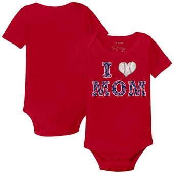 Boston Red Sox Tiny Turnip Infant I Love Mom Bodysuit - Red