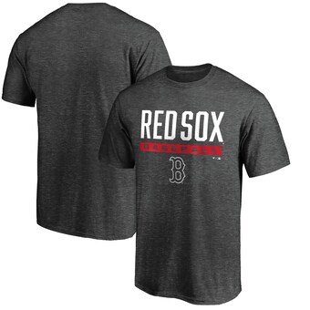 Boston Red Sox Fanatics Win Stripe T-Shirt - Charcoal