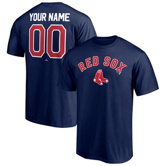 Boston Red Sox Personalized Team Winning Streak Name & Number T-Shirt - Navy