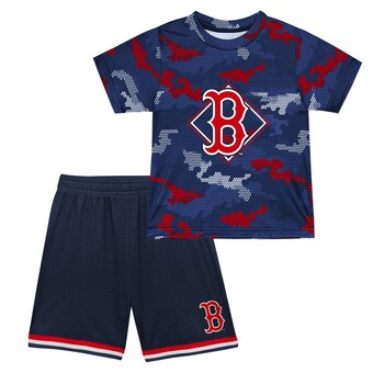 Boston Red Sox Fanatics Toddler Field Ball T-Shirt & Shorts Set - Navy