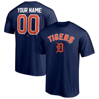 Detroit Tigers Personalized Team Winning Streak Name & Number T-Shirt - Navy