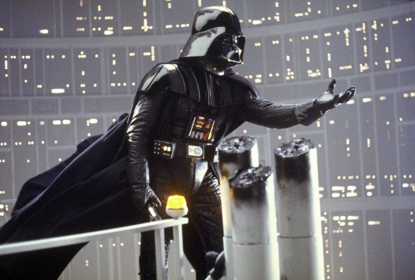 darth vader in star wars episode v the empire strikes back 1980