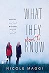 What They Don't Know by Nicole Maggi