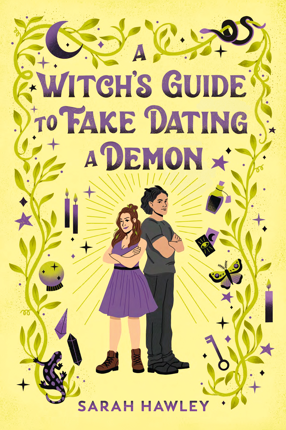 A Witch's Guide to Fake Dating a Demon by Sarah  Hawley