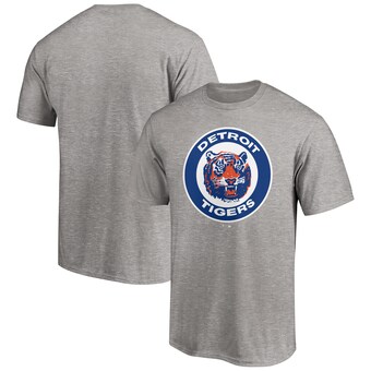 Detroit Tigers Cooperstown Collection Huntington T-Shirt - Heather Gray