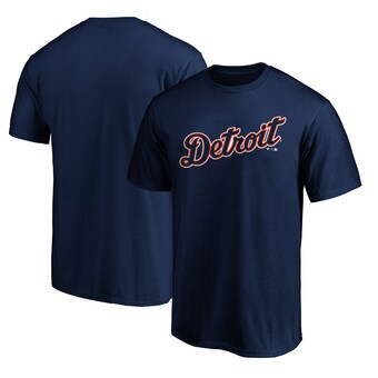 Detroit Tigers Official Team Wordmark T-Shirt - Navy