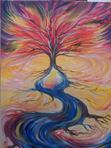 Deep roots & sweet fruits. Draw in Living Water breath out Fire and sweet incense. Psalms 1. Amy Rylander Art