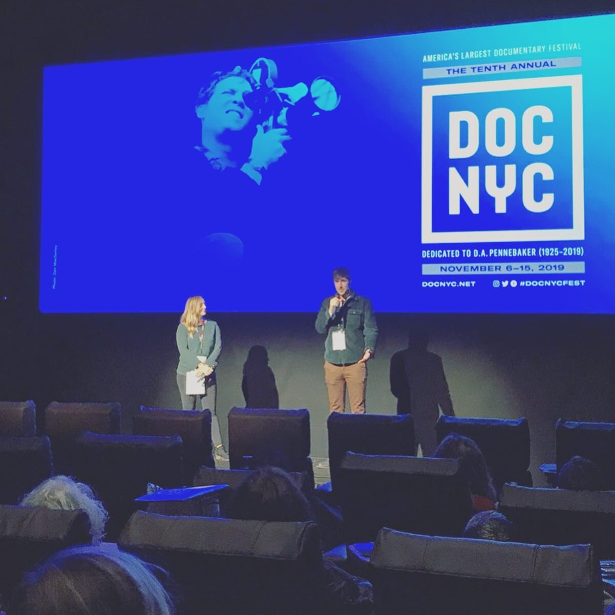 Thanks to everyone at @docnycfest who came out to our film.  We loved seeing such a full turnout, answering all of your questions, and hearing such an engaged crowd.  Thanks to our Post-Producer &amp; mentor Eric from @trailblazerstudios who helped u