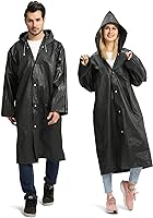 Opret 2 Stück Regenmantel Durchsichtiger Regenponcho für Damen Herren, Wiederverwendbar Wasserdicht Regencape...