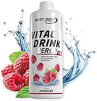 Best Body Nutrition Vital Drink ZEROP ® – Himbeere Sirup zuckerfrei – 1 L – 1:80 ergibt 80 Liter Fertiggetränk –...