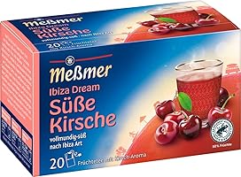 Meßmer Ibiza Dream | Süße Kirsche | 20 Teebeutel | Glutenfrei | Laktosefrei | Vegan