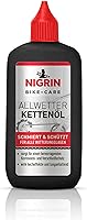 NIGRIN BIKE-CARE Allwetter-Kettenöl, 100 ml Flasche, Fahrradkettenöl, verringert Reibung, macht Fahrradketten leichtläufig