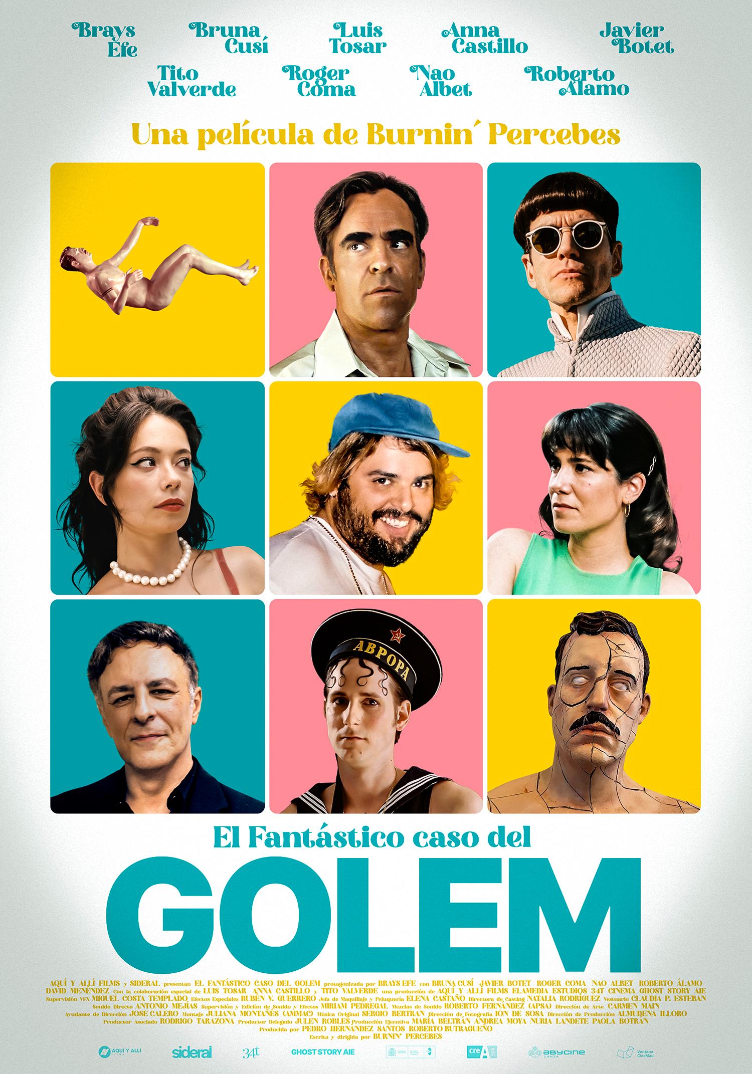 Luis Tosar, Roberto Álamo, Anna Castillo, Nao Albet, Javier Botet, Bruna Cusí, and Brays Efe in El fantástico caso del Golem (2023)