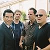 Michael Chiklis, Walton Goggins, Kenny Johnson, and Benito Martinez in The Shield (2002)