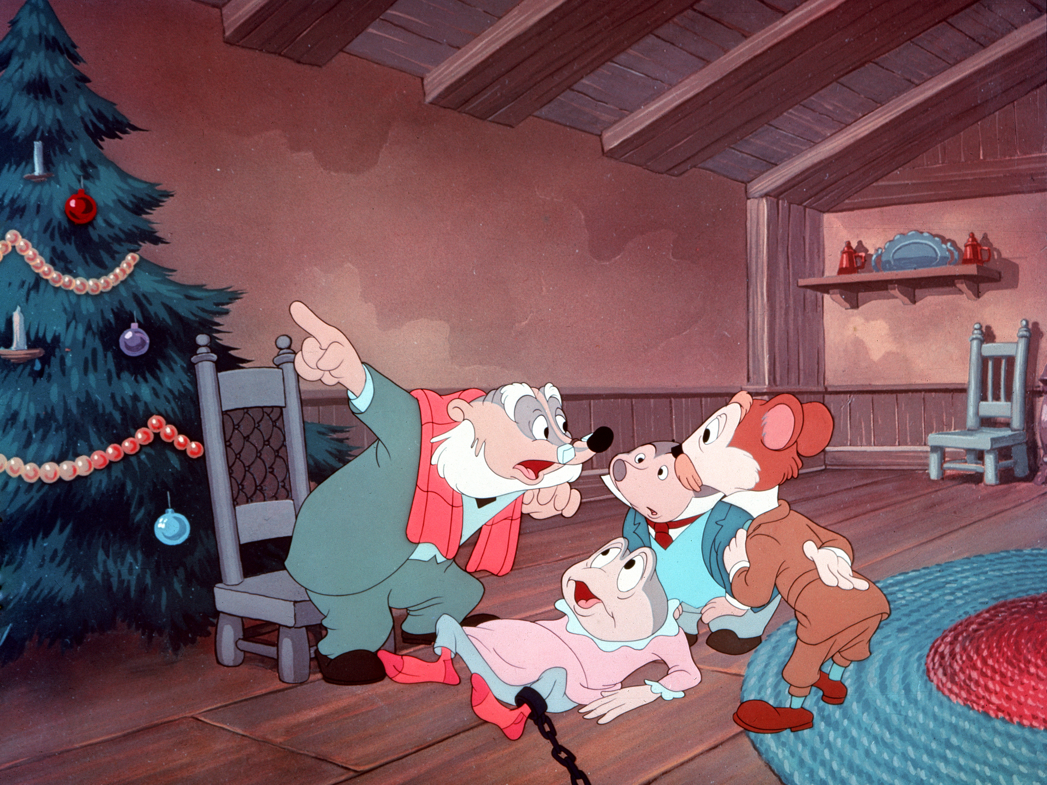 Claud Allister, Eric Blore, Colin Campbell, and Campbell Grant in The Adventures of Ichabod and Mr. Toad (1949)