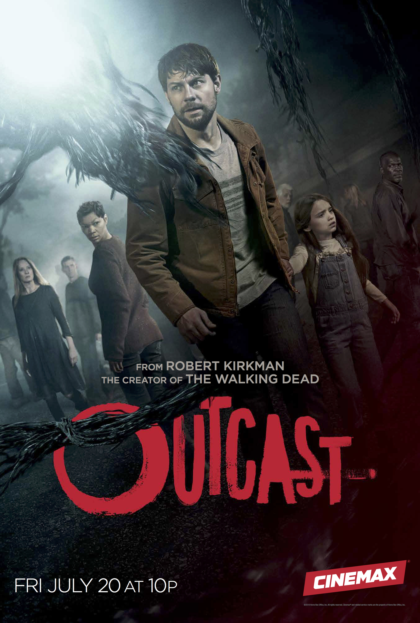 Reg E. Cathey, Patrick Fugit, and Madeleine McGraw in Outcast (2016)