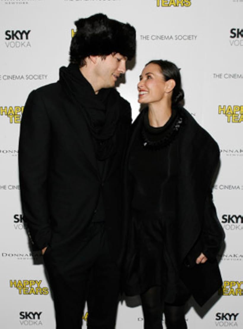 Demi Moore and Ashton Kutcher at an event for Happy Tears (2009)