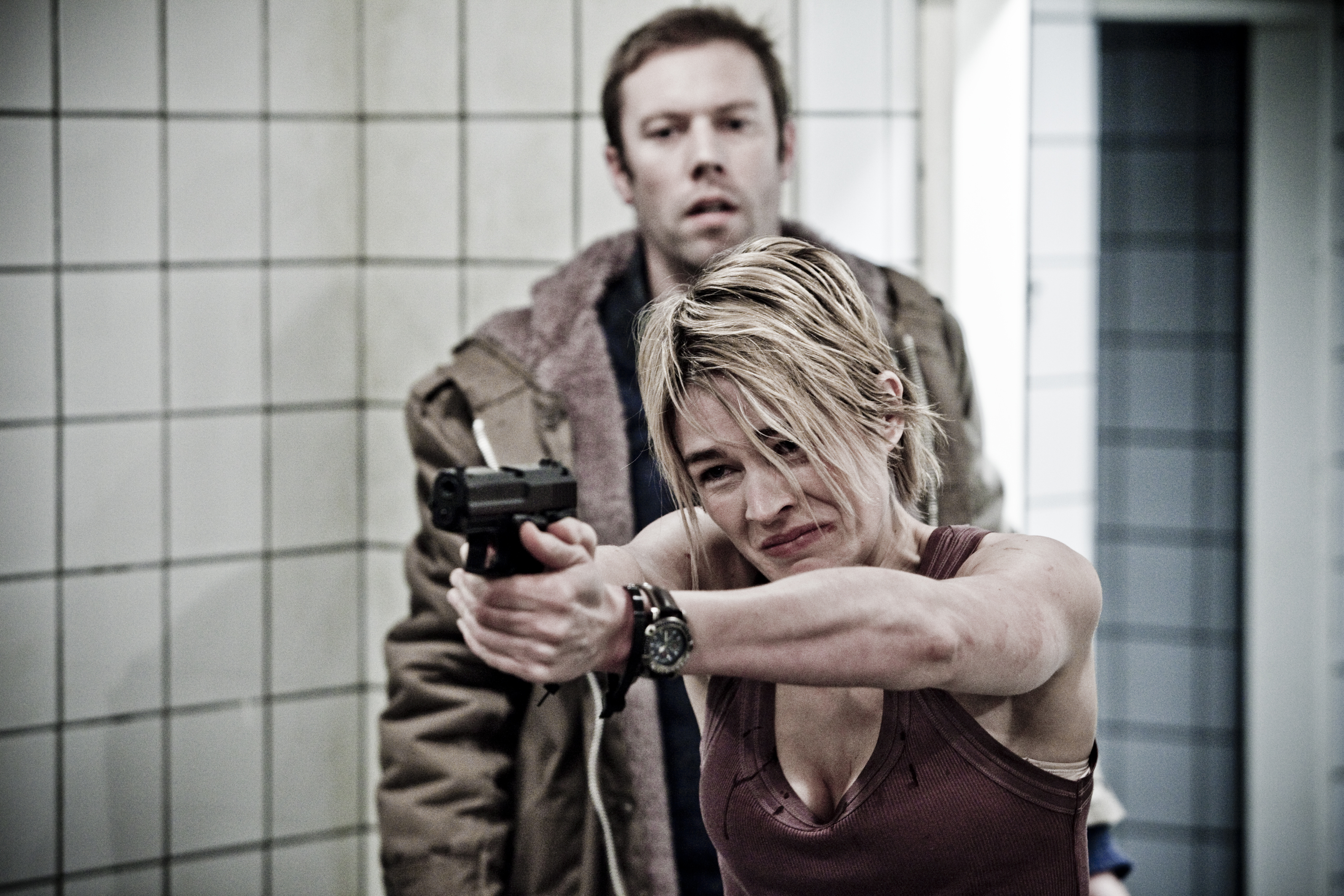 Jakob Cedergren and Laura Bach in Den som dræber (2011)