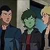 Christina Ricci, Brandon Soo Hoo, and Jake T. Austin in Teen Titans: The Judas Contract (2017)