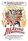 Yvonne De Carlo, Don 'Red' Barry, Regina Carrol, Connie Hoffman, Marilyn Joi, Geoffrey Land, Robert Livingston, Harry Ritz, and Jimmy Ritz in Blazing Stewardesses (1975)