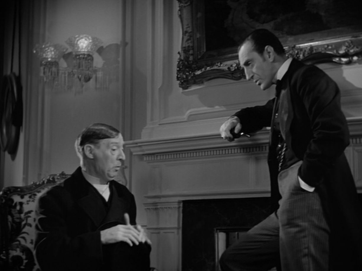 Basil Rathbone and E.E. Clive in The Hound of the Baskervilles (1939)