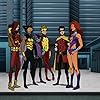 Crispin Freeman, Sean Maher, Masasa Moyo, Jason Spisak, Kari Wahlgren, and Brandon Soo Hoo in Teen Titans: The Judas Contract (2017)