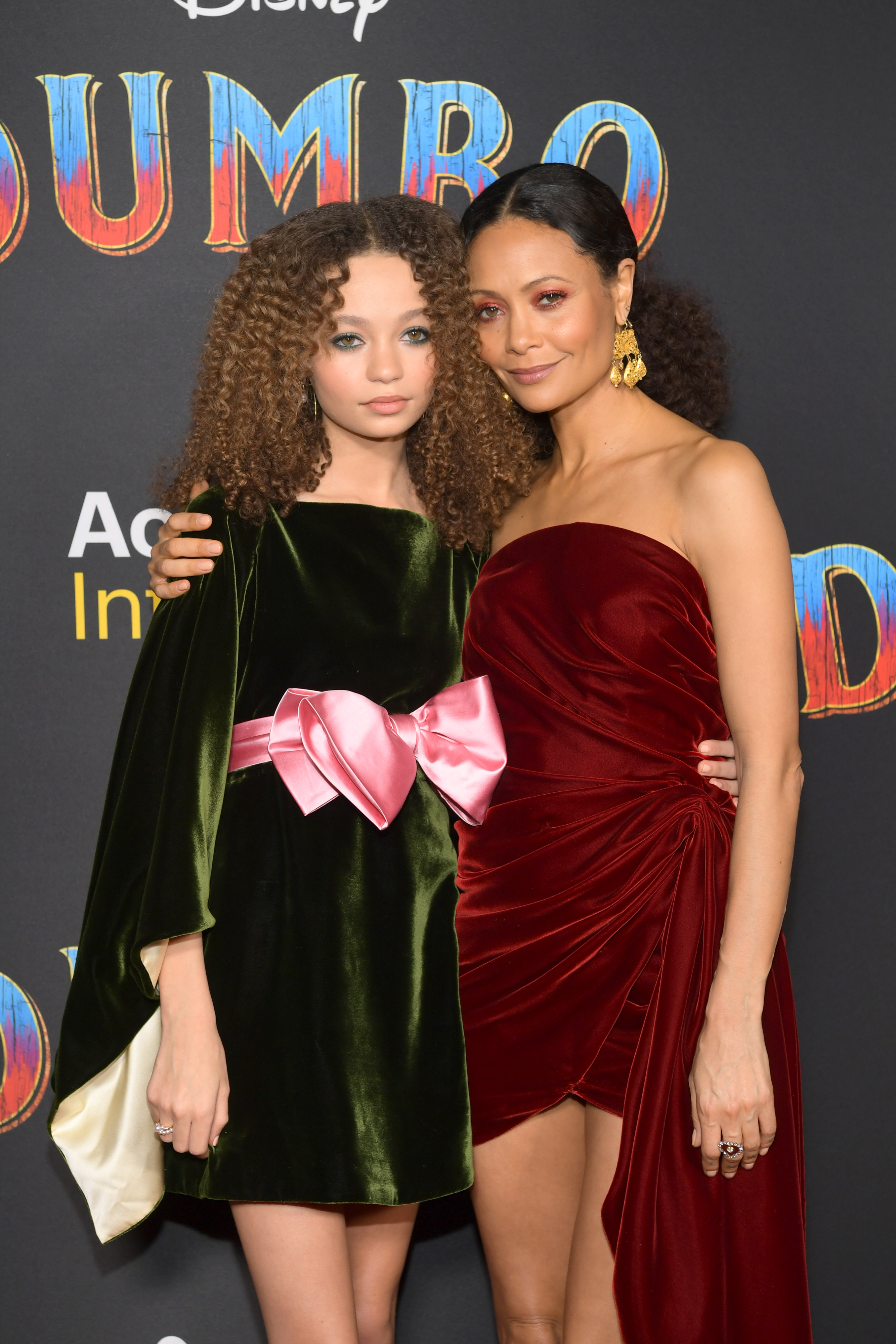 Thandiwe Newton and Nico Parker at an event for Dumbo (2019)