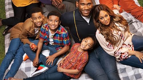 Loretta Devine, Tia Mowry, Richard Roundtree, Anthony Alabi, Talia Jackson, Jordyn Raya James, Isaiah Russell-Bailey, and Cameron J. Wright in Family Reunion (2019)