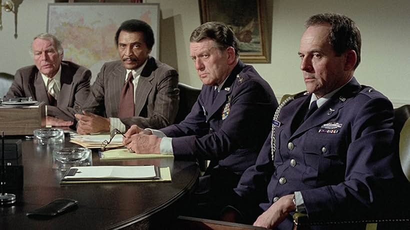 Leif Erickson, William Marshall, Charles McGraw, and Gerald S. O'Loughlin in Twilight's Last Gleaming (1977)