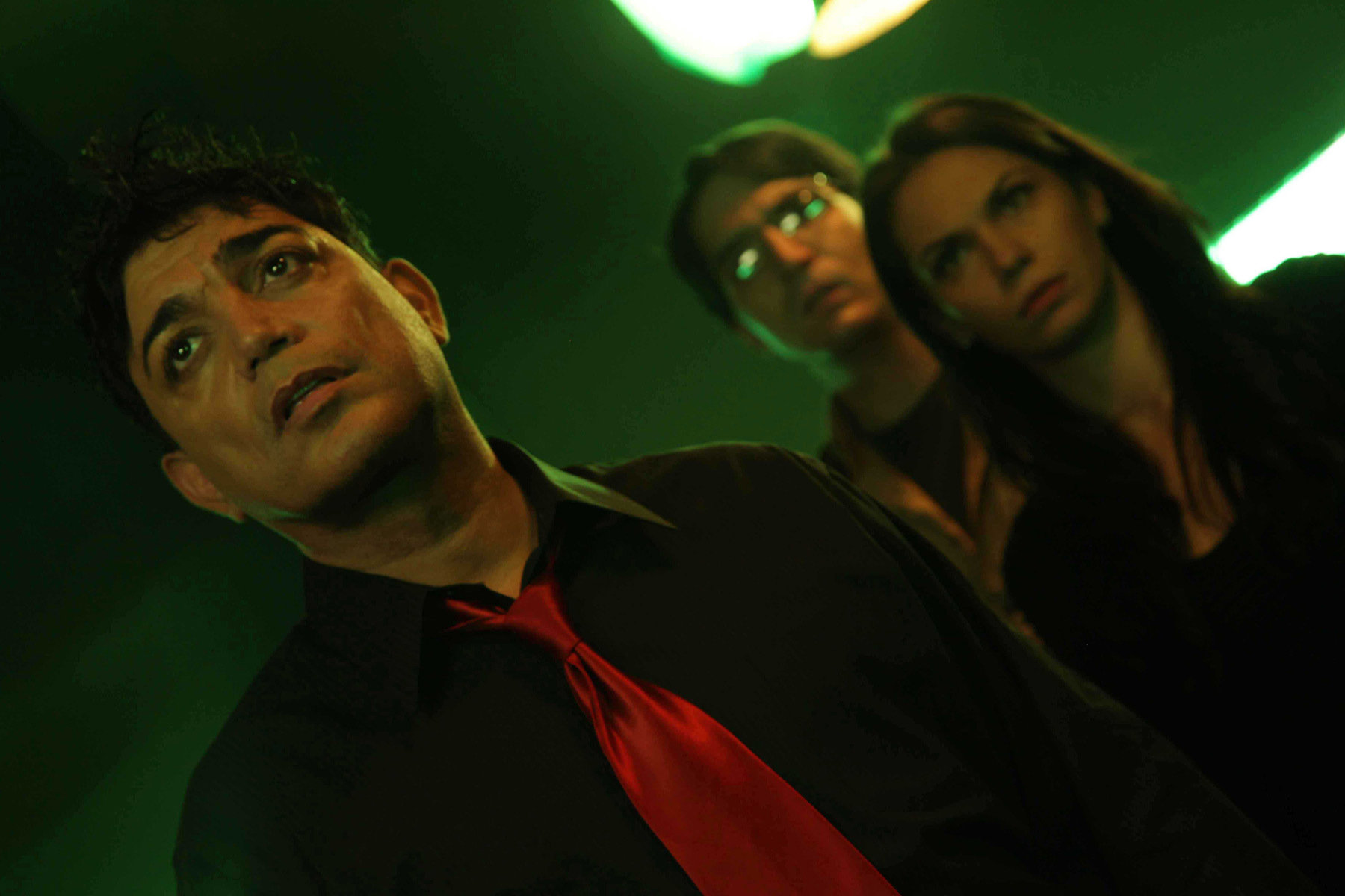 Michael DeLorenzo, Katerina Kopel, and David Dastmalchian in The Employer (2013)