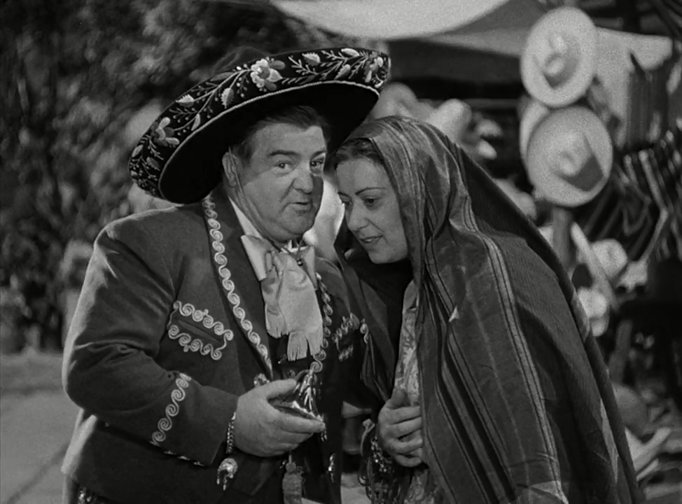 Argentina Brunetti and Lou Costello in Mexican Hayride (1948)