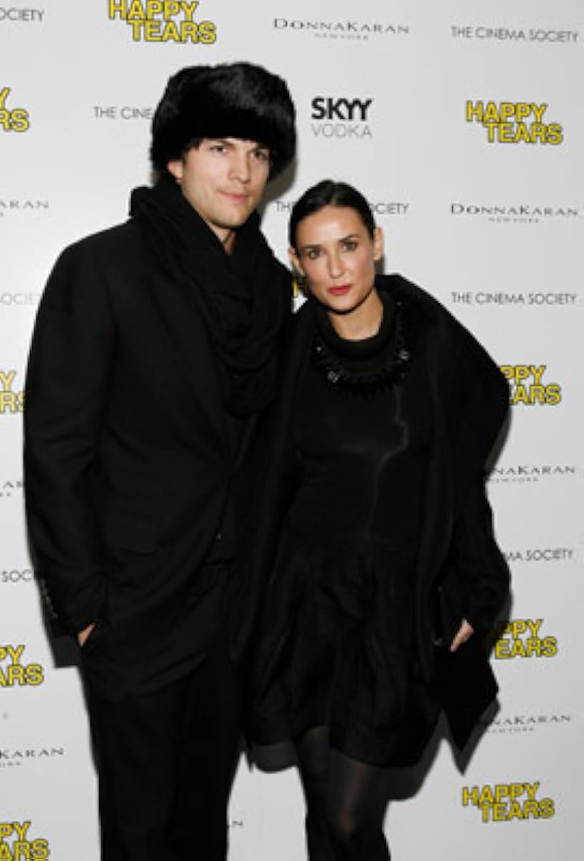 Demi Moore and Ashton Kutcher at an event for Happy Tears (2009)