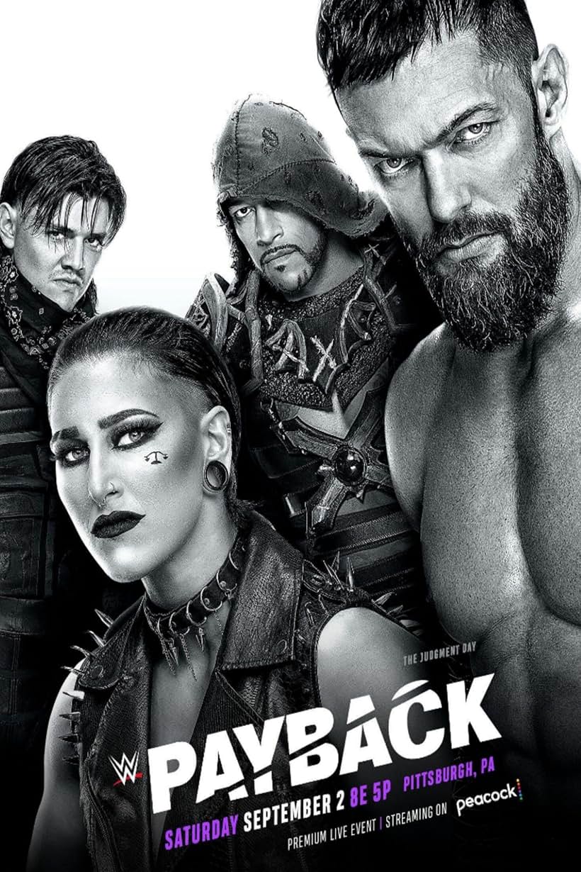 Dominik Gutiérrez, Fergal Devitt, Damian Priest, and Demi Bennett in WWE Payback (2023)