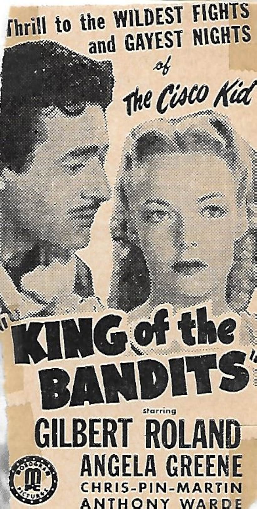 Angela Greene and Gilbert Roland in King of the Bandits (1947)