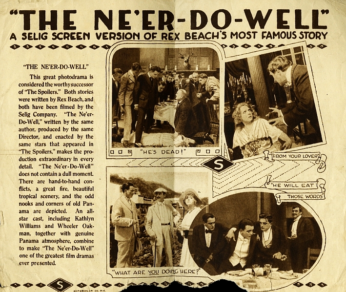 Frank Clark, Harry Lonsdale, Jack McDonald, Norma Nichols, Wheeler Oakman, Sidney Smith, and Kathlyn Williams in The Ne'er Do Well (1915)