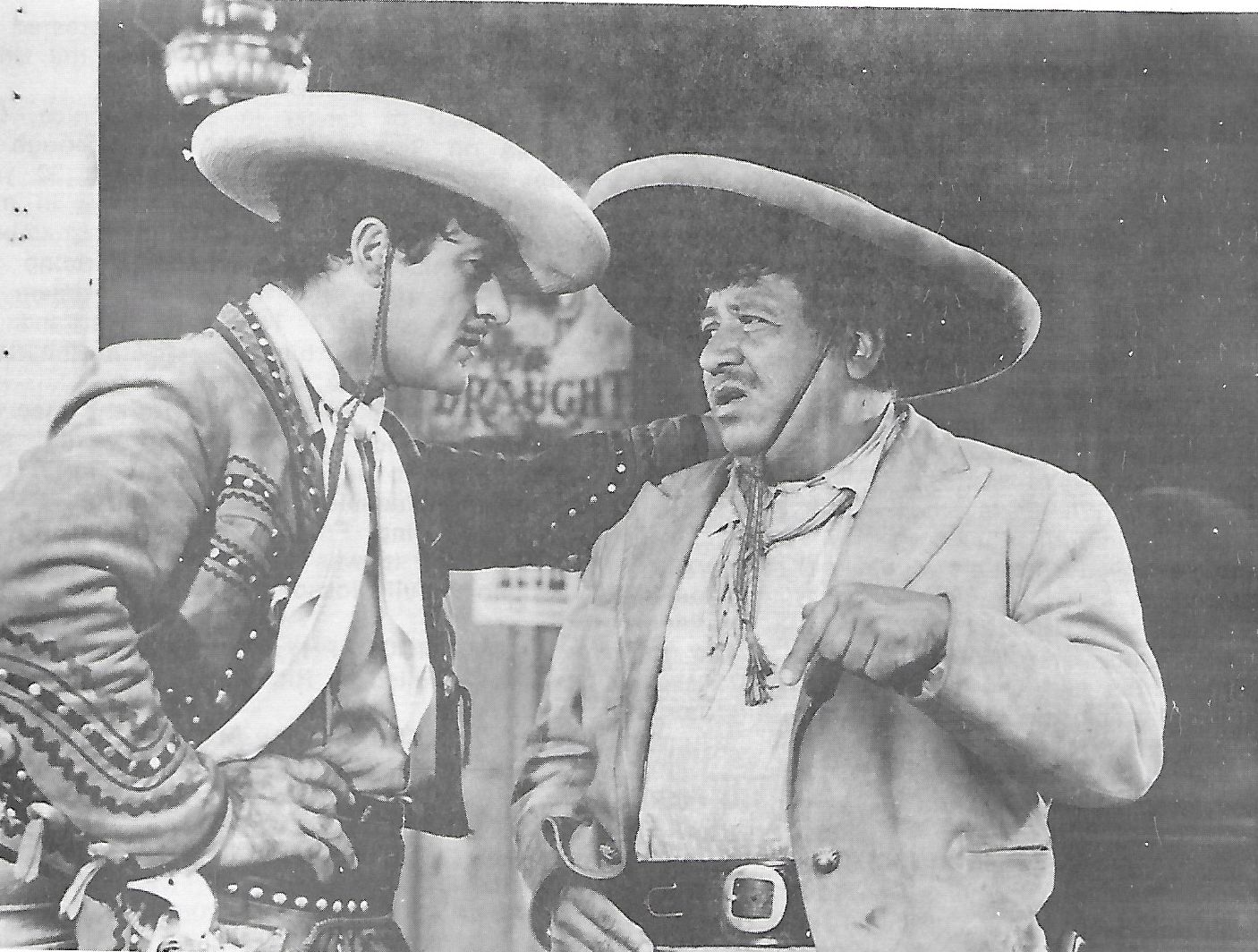 Chris-Pin Martin and Gilbert Roland in King of the Bandits (1947)