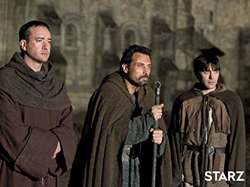 Rufus Sewell, Matthew Macfadyen, and Liam Garrigan in The Pillars of the Earth (2010)