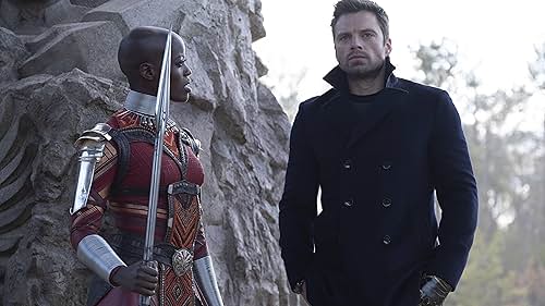 Florence Kasumba and Sebastian Stan in The Falcon and the Winter Soldier (2021)