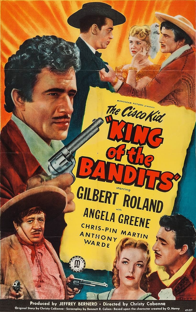 Angela Greene, Chris-Pin Martin, and Gilbert Roland in King of the Bandits (1947)