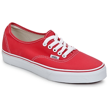 Schoenen Lage sneakers Vans AUTHENTIC Rood