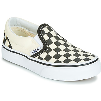 Schoenen Kinderen Instappers Vans CLASSIC SLIP-ON Zwart / Wit