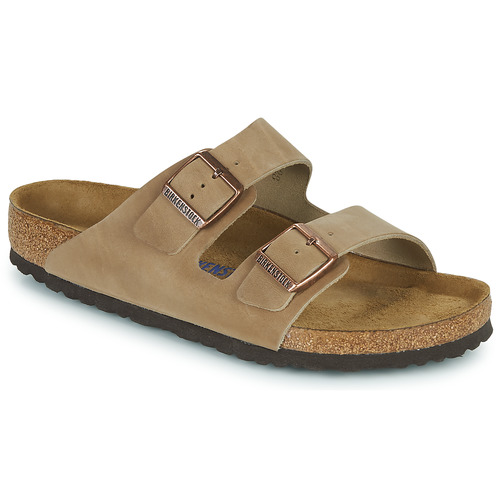 Schoenen Leren slippers Birkenstock ARIZONA SFB Brown