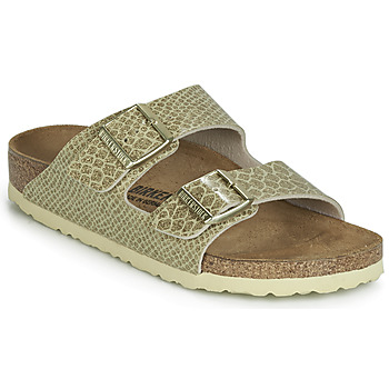 Schoenen Dames Leren slippers Birkenstock ARIZONA Goud