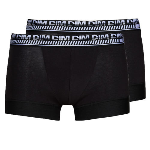 Ondergoed Heren Boxershorts DIM 3D FLEX STAY & FIT X 2 Zwart