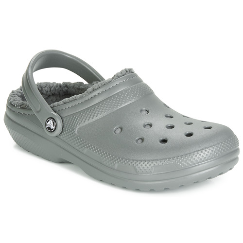 Schoenen Klompen Crocs CLASSIC LINED CLOG Grijs