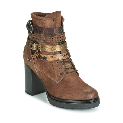 Schoenen Dames Enkellaarzen Metamorf'Ose FALENCIA  camel