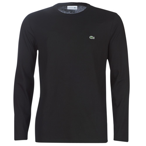 Textiel Heren T-shirts met lange mouwen Lacoste TH6712 Zwart