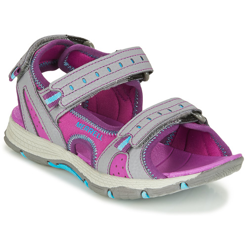 Schoenen Meisjes Outdoorsandalen Merrell PANTHER SANDAL 2.0 Roze / Grijs